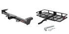 Front Mount Trailer Hitch + Cargo Carrier Basket Folding Curt 2IN Receiver 31077 New. Price: $538.99.