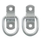 Curt 83731 1" X 1-1/4" Surface-mount Tie-down D-rings (1.2K, Clear Zinc, 2-PACK) New. Price: $8.95.