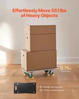 Vevor Furniture Dolly, 551 Lbs Load Capacity, Moving Dollies With 4 Tp New. Price: $44.21.