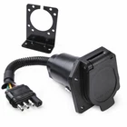 Flat 4 Pin 7 Way Blade Trailer Plug Adapter Tow Truck Connector For Rv Camper New. Price: $20.90.