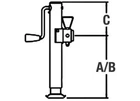 Ram TJP-5001S-B Swivel Jack 5K, Sidewind, 10" Lift, Black New. Price: $67.92.