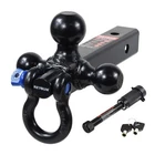 Reysun Trailer Hitch Tri-ball Mount With Rotatoble Tow Shackle, New. Price: $51.19.