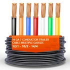 Heavy Duty 7 Way Copper Rv Trailer Cable 14/4-12/1-10/2 Gauge Pvc Jacketed 50 Ft New. Price: $144.91.