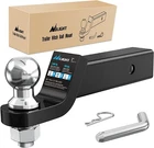 Nilight Trailer Hitch Ball Mount With 2-INCH & 5/8" Pin Clip New. Price: $34.99.