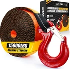 Premium Boat Trailer Winch Strap With Supper Steel 2"X20', Black & Orange New. Price: $37.11.