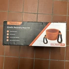 Kinetic Recovery Tow Rope, 1IN X 30FT, 48000LBS, Heavy Duty, With Bag New. Price: $50.00.