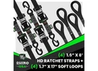 Rhino Usa HD-RATCHETKIT-4PK 1.6" X 8' Tie-down Set (4-PACK) New. Price: $77.26.