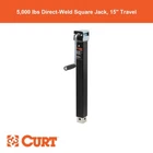 Direct-weld Square Jack With Side Handle (5,000 Lbs, 15" Travel) New. Price: $124.99.