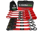 Rhino Usa RCHT-4PACK-RED Medium Duty Ratchet Strap Tie-down 1"X15' (4-PACK) New. Price: $52.19.