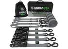 Rhino Usa HDKIT-4PK-GRY 1.6" X 8' Ratchet Tie-down Set (4-PACK) Gray New. Price: $77.26.