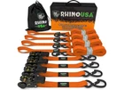 Rhino Usa RCHT-4PACK-ORG Medium Duty Ratchet Strap Tie-down 1"X15' 4-PACK Orange New. Price: $52.19.