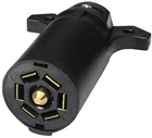 Pollak 12-706 Plastic Blade Style 7-WAY Trailer Connector Plug, Heavy Duty Nylon New. Price: $11.00.