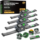 Rhino Usa TD-RSRE2X10-ETRK-4GRY 2" 10' Retractable E-track Ratchet Straps New. Price: $129.60.