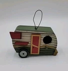 Retro Wooden Camper Hanging Rv Trailer Green Orange Used. Price: $8.09.