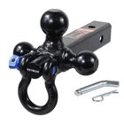 864058HP Trailer Hitch Tri Ball Mount And 360 Swival Tow Shackle, Fits For 2 ... New. Price: $59.00.