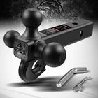 Trailer Hitch Tri Ball Mount With Hook,fits 2 Basic Style, Black New. Price: $87.54.