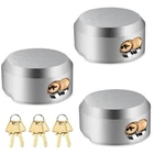 3 Pack Of Heavy Duty Hidden Shackle Padlocks With Keyed Alike, Puck Locks, Pu... New. Price: $77.51.