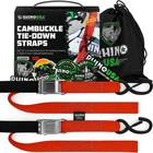 Rhino Usa Rno-camsoft-red 1.5" X 8' Cambuckle Tie-down Straps New. Price: $32.53.