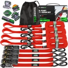 Rhino Usa Ratchet Tie Down Straps 4 Pack Red 1" X 15' - 1823 Lb Break Strength New. Price: $31.99.