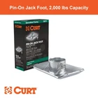 Pin-on Jack Foot (fits 2" Tube, 2,000 Lbs, 1-11/16" Height, Packaged) New. Price: $34.76.