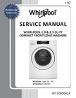 Whirlpool WFW3090JW0 Service Repair Manual Paper And Pdf New. Price: $27.99.