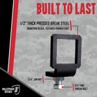 Bulletproof 2.5" Alloy Steel Anti Rattle Hitch Clamp - Rugged Powder Coated Stab New. Price: $52.59.