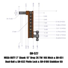 Gen-y Hitch 2" Mega-duty Class 15" Drop Receiver 16K GH-527 New. Price: $649.95.