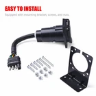 Mictuning 4 Way To 7 Round Trailer Power Adapter Plug W/ Hitch Mount Bracket New. Price: $21.39.